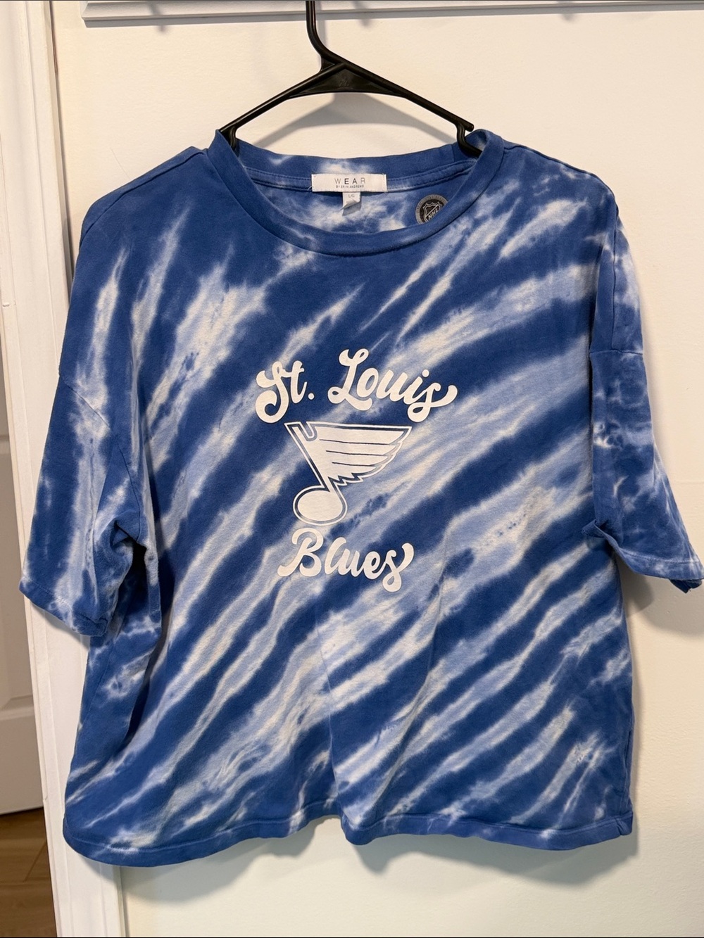 St. Louis Blues Blue Tie-Dye Logo Tee